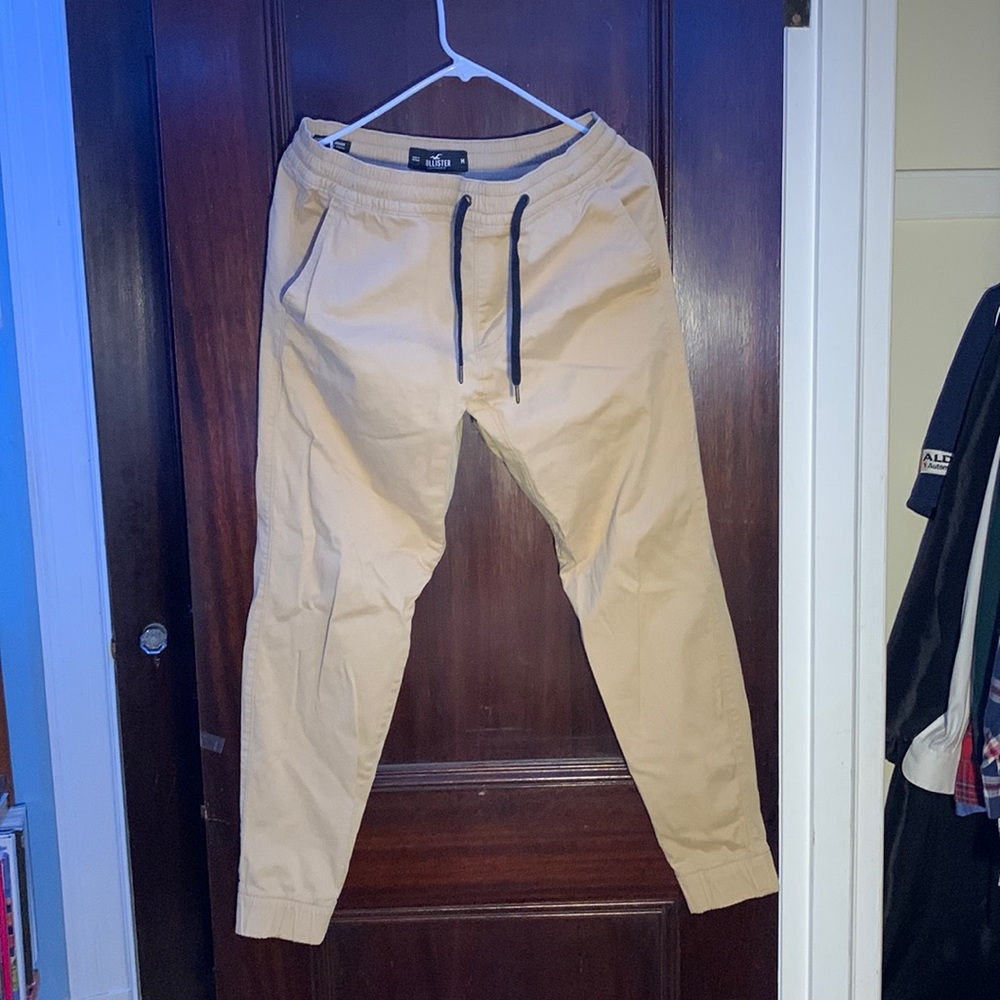 Tan Hollister Khaki Joggers